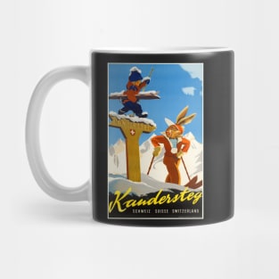 Kandersteg,Switzerland,Ski Poster Mug